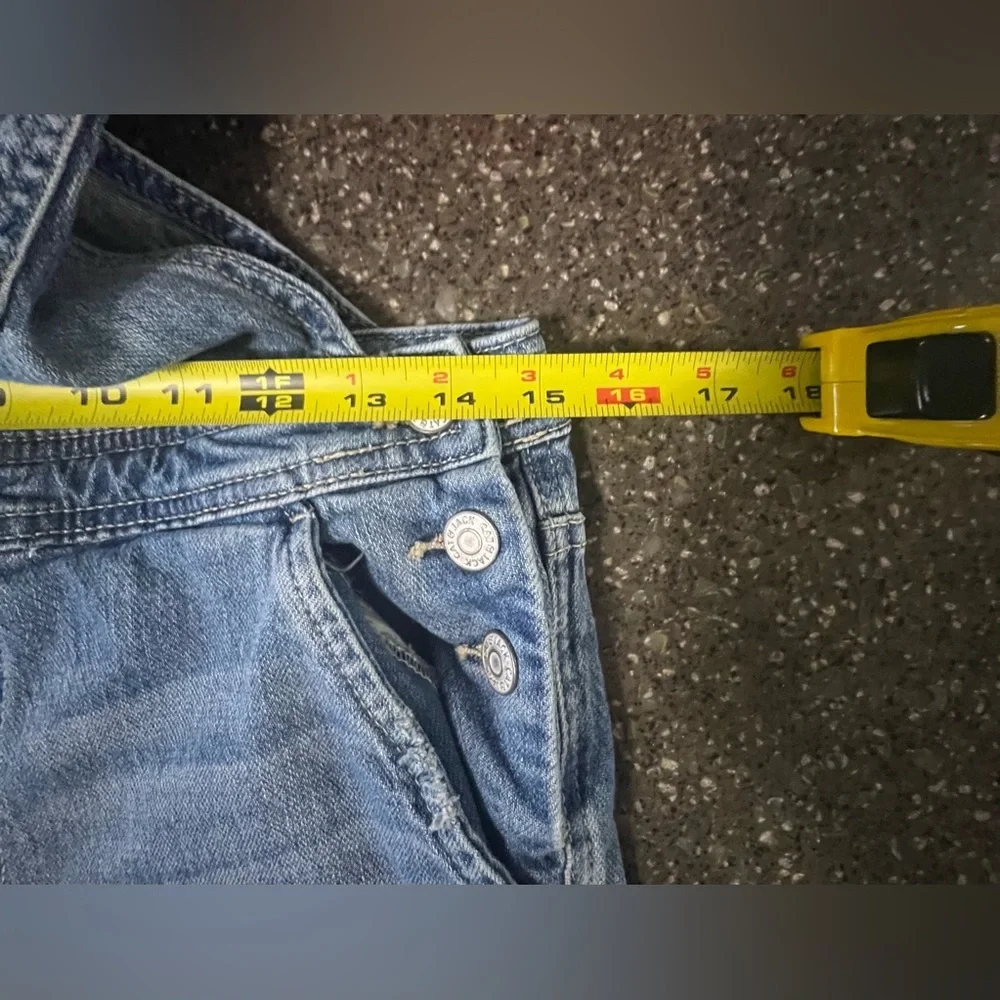 Cat & Jack Classic Blue Denim Overalls | Fall | Trendy | Casual | Cotton - Picture 14 of 15